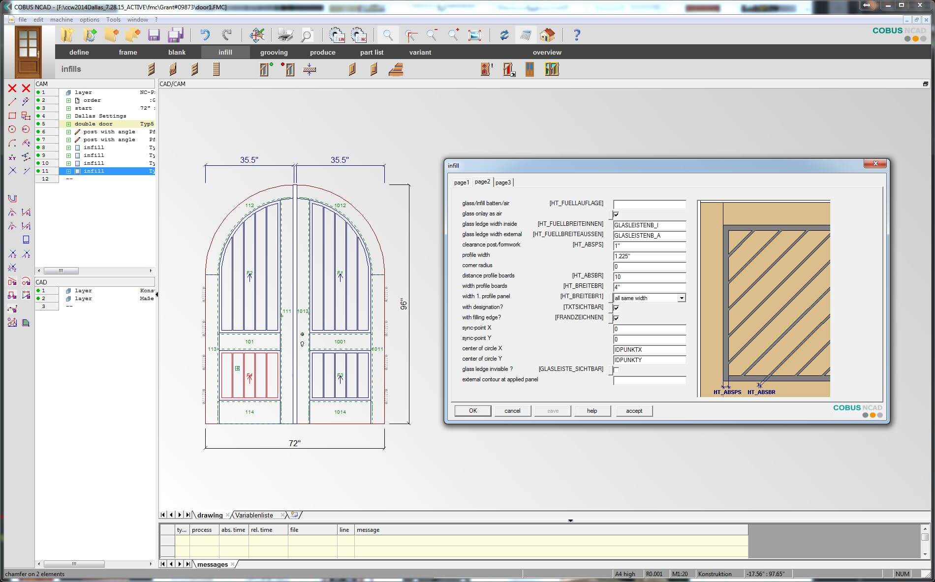 Double Door Infill